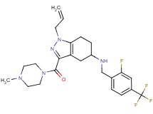 1-allyl-N-[2-fluoro-4-(trifluoromethyl)benzyl]-3-[(4-methyl-1-piperazinyl)carbonyl]-4,5,6,7-tetrahydro-1H-indazol-5-amine