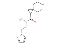 N-methyl-N-[2-(1H-pyrazol-1-yl)ethyl]-6-azaspiro[2.5]octane-1-carboxamide hydrochloride