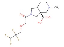 (3aS*,7aR*)-5-methyl-2-[(2,2,3,3-tetrafluoropropoxy)acetyl]octahydro-3aH-pyrrolo[3,4-c]pyridine-3a-carboxylic acid