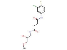 N-(3-chloro-4-fluorophenyl)-N'-(2-hydroxy-3-methoxypropyl)succinamide