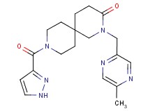 2-[(5-methylpyrazin-2-yl)methyl]-9-(1H-pyrazol-3-ylcarbonyl)-2,9-diazaspiro[5.5]undecan-3-one