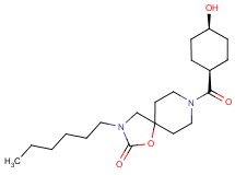 3-hexyl-8-[(cis-4-hydroxycyclohexyl)carbonyl]-1-oxa-3,8-diazaspiro[4.5]decan-2-one