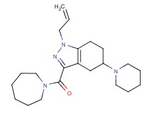 1-allyl-3-(1-azepanylcarbonyl)-5-(1-piperidinyl)-4,5,6,7-tetrahydro-1H-indazole