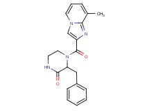 3-benzyl-4-[(8-methylimidazo[1,2-a]pyridin-2-yl)carbonyl]piperazin-2-one