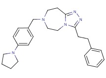 3-(2-phenylethyl)-7-[4-(1-pyrrolidinyl)benzyl]-6,7,8,9-tetrahydro-5H-[1,2,4]triazolo[4,3-d][1,4]diazepine