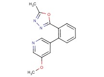 3-methoxy-5-[2-(5-methyl-1,3,4-oxadiazol-2-yl)phenyl]pyridine