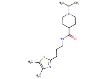 N-[3-(4,5-dimethyl-1,3-thiazol-2-yl)propyl]-1-isopropyl-4-piperidinecarboxamide