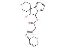 N-[(2R*,3R*)-2-hydroxy-2,3-dihydrospiro[indene-1,4'-piperidin]-3-yl]-2-imidazo[1,2-a]pyridin-3-ylacetamide