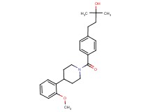 4-(4-{[4-(2-methoxyphenyl)-1-piperidinyl]carbonyl}phenyl)-2-methyl-2-butanol