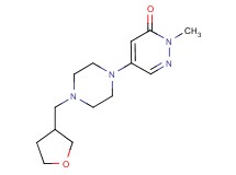 2-methyl-5-[4-(tetrahydrofuran-3-ylmethyl)piperazin-1-yl]pyridazin-3(2H)-one