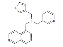 (isoquinolin-5-ylmethyl)(pyridin-3-ylmethyl)(3-thienylmethyl)amine