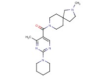 2-methyl-8-[(4-methyl-2-piperidin-1-ylpyrimidin-5-yl)carbonyl]-2,8-diazaspiro[4.5]decane