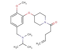 N-(4-methoxy-3-{[1-(4-pentenoyl)-4-piperidinyl]oxy}benzyl)-N-methyl-2-propanamine