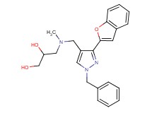 3-[{[3-(1-benzofuran-2-yl)-1-benzyl-1H-pyrazol-4-yl]methyl}(methyl)amino]-1,2-propanediol