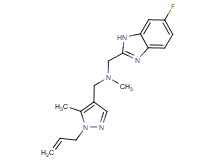 1-(1-allyl-5-methyl-1H-pyrazol-4-yl)-N-[(6-fluoro-1H-benzimidazol-2-yl)methyl]-N-methylmethanamine