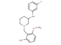 2-({3-[(3-fluorophenyl)amino]-1-piperidinyl}methyl)-3-methoxyphenol