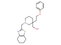 [3-(2-phenoxyethyl)-1-(4,5,6,7-tetrahydro-1,3-benzothiazol-2-ylmethyl)-3-piperidinyl]methanol