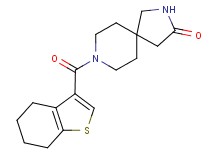 8-(4,5,6,7-tetrahydro-1-benzothien-3-ylcarbonyl)-2,8-diazaspiro[4.5]decan-3-one