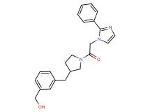 [3-({1-[(2-phenyl-1H-imidazol-1-yl)acetyl]pyrrolidin-3-yl}methyl)phenyl]methanol