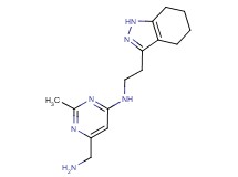 6-(aminomethyl)-2-methyl-N-[2-(4,5,6,7-tetrahydro-1H-indazol-3-yl)ethyl]pyrimidin-4-amine