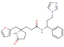 3-[2-(2-furylmethyl)-5-oxo-2-pyrrolidinyl]-N-[3-(1H-imidazol-1-yl)-1-phenylpropyl]propanamide