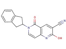 6-(2,3-dihydro-1H-inden-2-yl)-2-hydroxy-5-oxo-5,6-dihydro-1,6-naphthyridine-3-carbonitrile