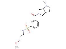 N-(3-methoxypropyl)-3-{[(3aS*,6aS*)-1-methylhexahydropyrrolo[3,4-b]pyrrol-5(1H)-yl]carbonyl}benzenesulfonamide