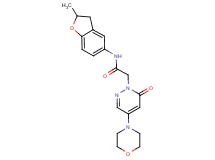 N-(2-methyl-2,3-dihydro-1-benzofuran-5-yl)-2-[4-(4-morpholinyl)-6-oxo-1(6H)-pyridazinyl]acetamide
