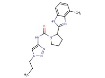 2-(4-methyl-1H-benzimidazol-2-yl)-N-(1-propyl-1H-1,2,3-triazol-4-yl)pyrrolidine-1-carboxamide