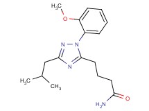 4-[3-isobutyl-1-(2-methoxyphenyl)-1H-1,2,4-triazol-5-yl]butanamide