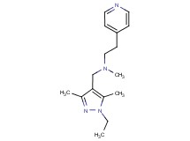 N-[(1-ethyl-3,5-dimethyl-1H-pyrazol-4-yl)methyl]-N-methyl-2-pyridin-4-ylethanamine