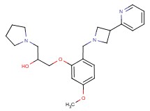 1-{5-methoxy-2-[(3-pyridin-2-ylazetidin-1-yl)methyl]phenoxy}-3-pyrrolidin-1-ylpropan-2-ol