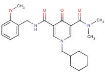 1-(cyclohexylmethyl)-N'-(2-methoxybenzyl)-N,N-dimethyl-4-oxo-1,4-dihydro-3,5-pyridinedicarboxamide