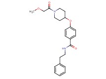4-{[1-(methoxyacetyl)-4-piperidinyl]oxy}-N-(2-phenylethyl)benzamide