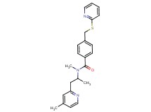N-methyl-N-[1-methyl-2-(4-methylpyridin-2-yl)ethyl]-4-[(pyridin-2-ylthio)methyl]benzamide