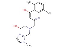 2-({(2-hydroxyethyl)[(1-methyl-1H-imidazol-2-yl)methyl]amino}methyl)-5,8-dimethylquinolin-4-ol
