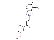 2-[3-(3-methoxy-1-piperidinyl)-3-oxopropyl]-6,7-dimethyl-1H-benzimidazole trifluoroacetate