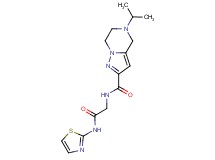 5-isopropyl-N-[2-oxo-2-(1,3-thiazol-2-ylamino)ethyl]-4,5,6,7-tetrahydropyrazolo[1,5-a]pyrazine-2-carboxamide