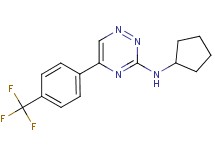 N-cyclopentyl-5-[4-(trifluoromethyl)phenyl]-1,2,4-triazin-3-amine