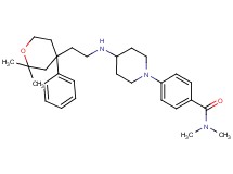 4-(4-{[2-(2,2-dimethyl-4-phenyltetrahydro-2H-pyran-4-yl)ethyl]amino}-1-piperidinyl)-N,N-dimethylbenzamide