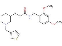 N-(2,4-dimethoxybenzyl)-3-[1-(3-thienylmethyl)-3-piperidinyl]propanamide