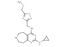 N~2~-cyclopropyl-N~4~-{[5-(methoxymethyl)-1,2,4-oxadiazol-3-yl]methyl}-6,7,8,9-tetrahydro-5H-pyrimido[4,5-d]azepine-2,4-diamine