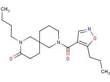 2-butyl-8-[(5-propyl-4-isoxazolyl)carbonyl]-2,8-diazaspiro[5.5]undecan-3-one