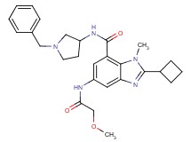N-(1-benzyl-3-pyrrolidinyl)-2-cyclobutyl-5-[(methoxyacetyl)amino]-1-methyl-1H-benzimidazole-7-carboxamide