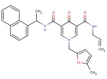 N-allyl-1-[(5-methyl-2-furyl)methyl]-N'-[1-(1-naphthyl)ethyl]-4-oxo-1,4-dihydro-3,5-pyridinedicarboxamide