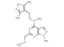 N-[2-(3,5-dimethyl-1H-pyrazol-4-yl)ethyl]-6-(methoxymethyl)-N,1-dimethyl-1H-pyrazolo[3,4-d]pyrimidin-4-amine