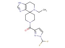 1'-{[1-(difluoromethyl)-1H-pyrazol-3-yl]carbonyl}-5-ethyl-1,5,6,7-tetrahydrospiro[imidazo[4,5-c]pyridine-4,4'-piperidine]