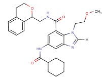 5-[(cyclohexylcarbonyl)amino]-N-(3,4-dihydro-1H-isochromen-1-ylmethyl)-1-(2-methoxyethyl)-1H-benzimidazole-7-carboxamide