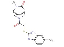 (1S*,5R*)-6-methyl-3-{[(5-methyl-1H-benzimidazol-2-yl)thio]acetyl}-3,6-diazabicyclo[3.2.2]nonan-7-one