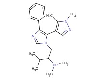 (1-{[5-(1,5-dimethyl-1H-pyrazol-4-yl)-4-phenyl-1H-imidazol-1-yl]methyl}-2-methylpropyl)dimethylamine